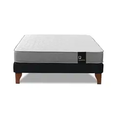 LATAM HOME - Cama Europea Zen Best Full Negra 135x190 cm
