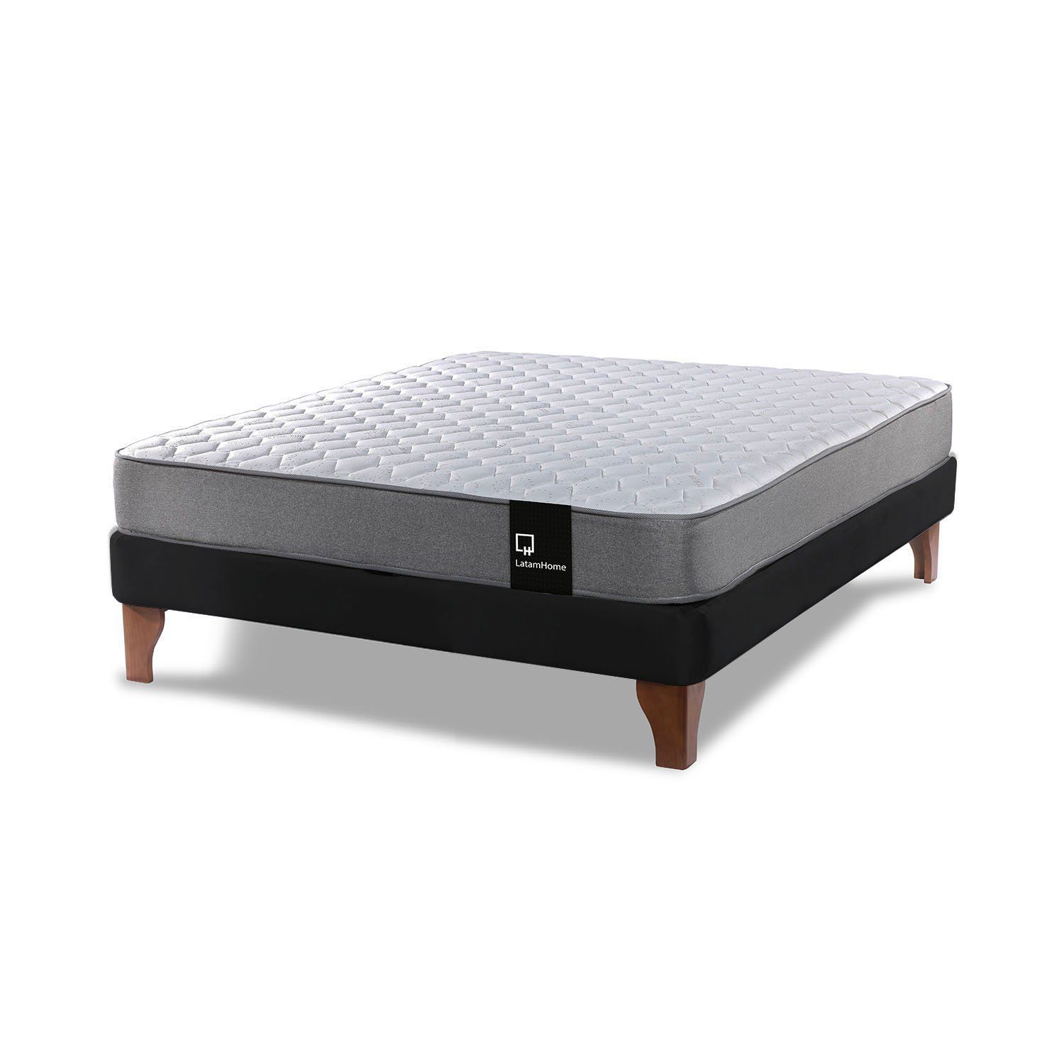Chamaページ LATAM HOME Cama Europea Latam Home Zen Best Full Negra 135x190 cm