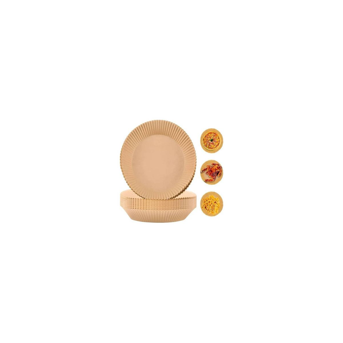 GENERICO - Papel Para Freidora De Aire Forros Antiadherente 100 Pcs