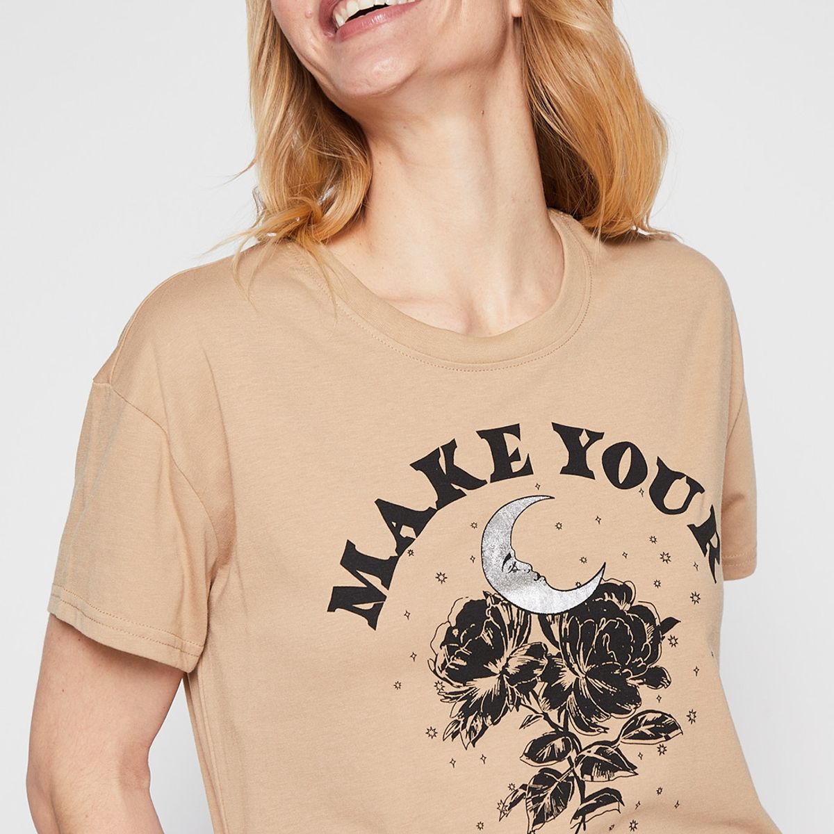 FAMILY SHOP - Polera Mujer Mystic Dreams Beige Family Shop