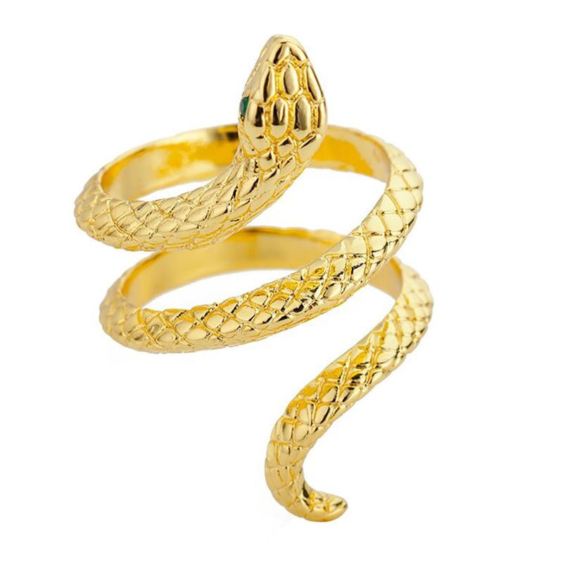 GENERICO - Anillo De Serpiente Enredada Mujer Ajustable Acero Inoxidable