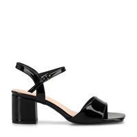 Sandalia Casual Taco Negra Mujer GH79