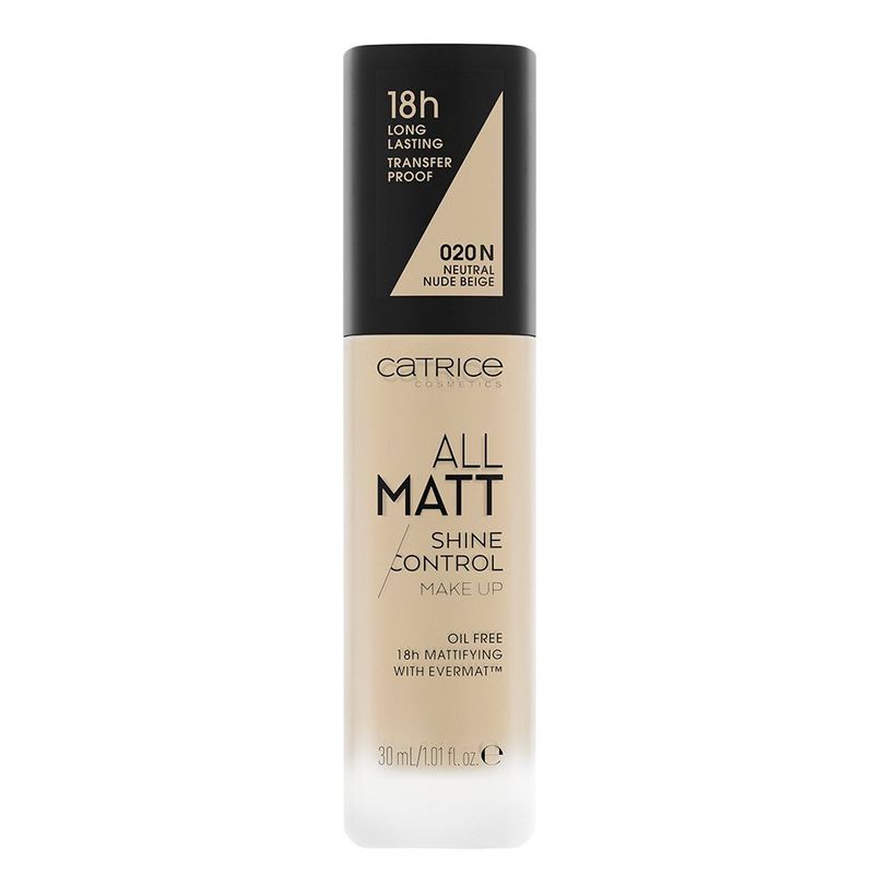 CATRICE - Base De Maquillaje All Matt Shine Control Neutral Nude Beige