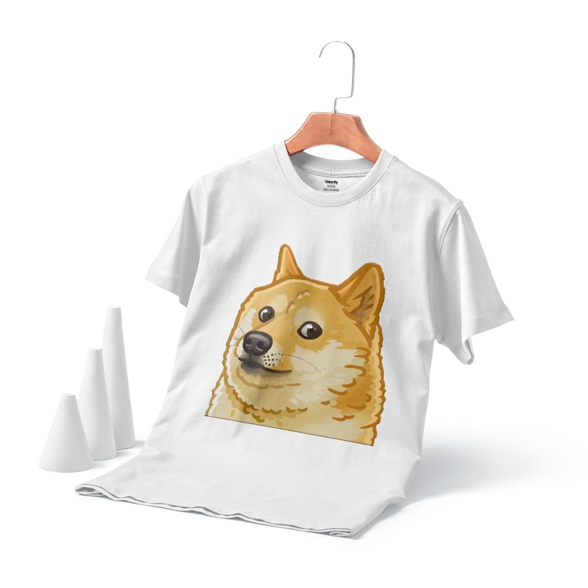 GENERICO - Polera Cheems Shiba Inu Dog Blanca - Blanco