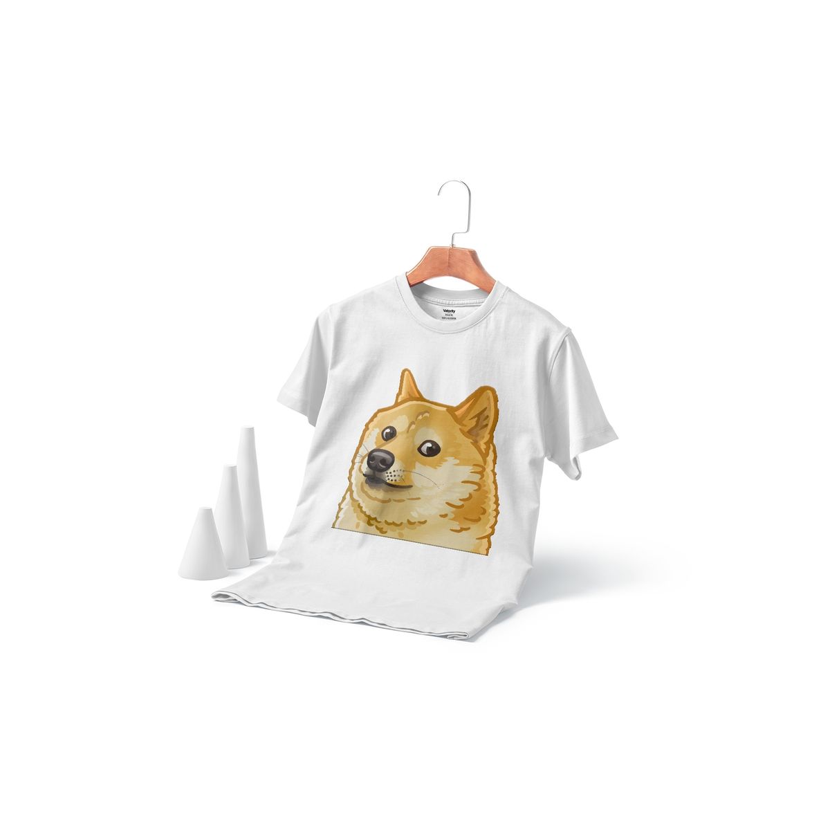 GENERICO - Polera Cheems Shiba Inu Dog Blanca - Blanco