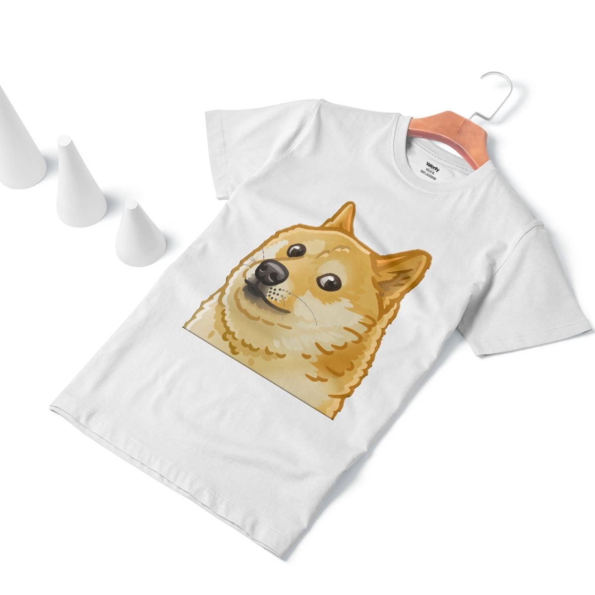 GENERICO - Polera Cheems Shiba Inu Dog Blanca - Blanco
