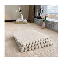 Set 10 Alfombras Goma Eva Peluda Niños Piso Felpa 30x30cm