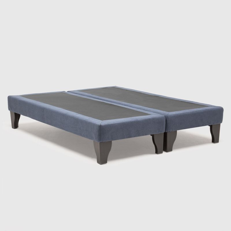 GENERICO - Base Europea para cama 2 Plazas 200 x150cm LINO Marengo ( gris azulado)