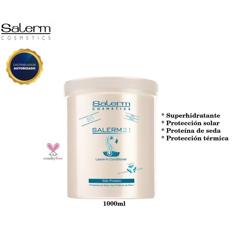 GENERICO - Salerm 21 Crema Hidratante Proteina De Seda 1000ml, Cuidado Capilar.
