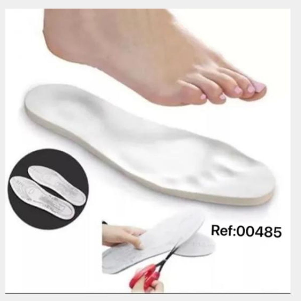 OEM - Plantilla con memoria acolchadas Color blanco