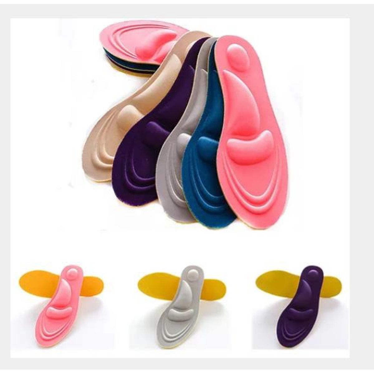 OEM - Plantillas para dama.  Recortables (35-41).  Acolchonados.