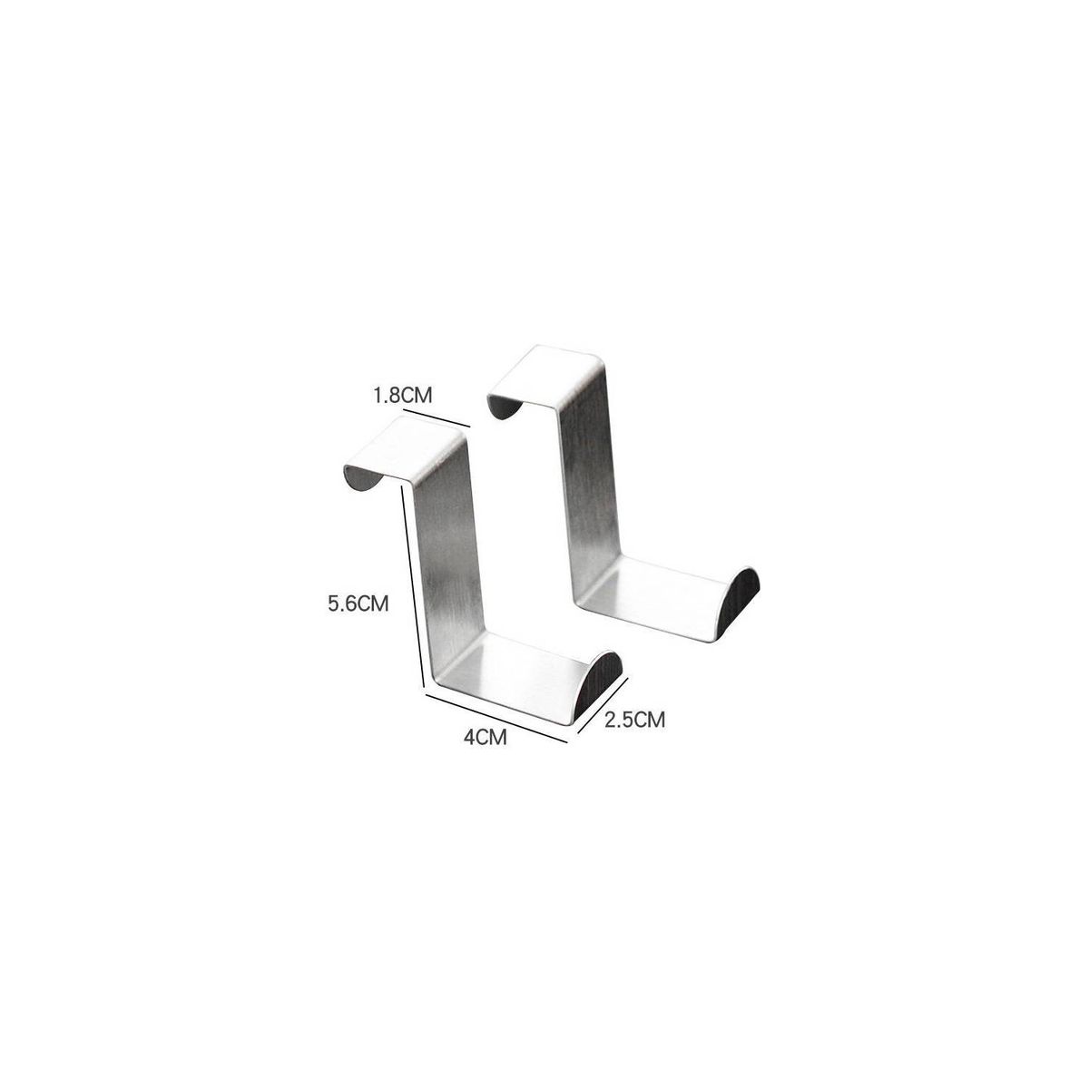 U BUY - Pack 20 Ganchos De Puerta De Acero Inoxidable Ganchos D