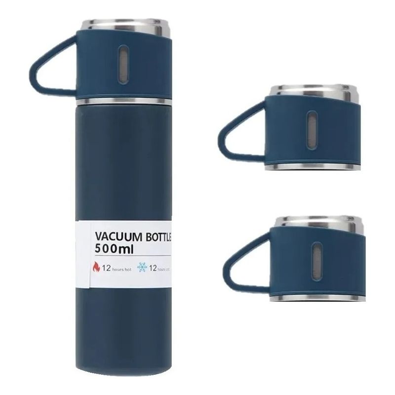 U BUY - Set Termos Para Agua Caliente Termo Cafe + 2 Tazas 500 Ml