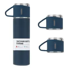 U BUY - Set Termos Para Agua Caliente Termo Cafe + 2 Tazas 500 Ml