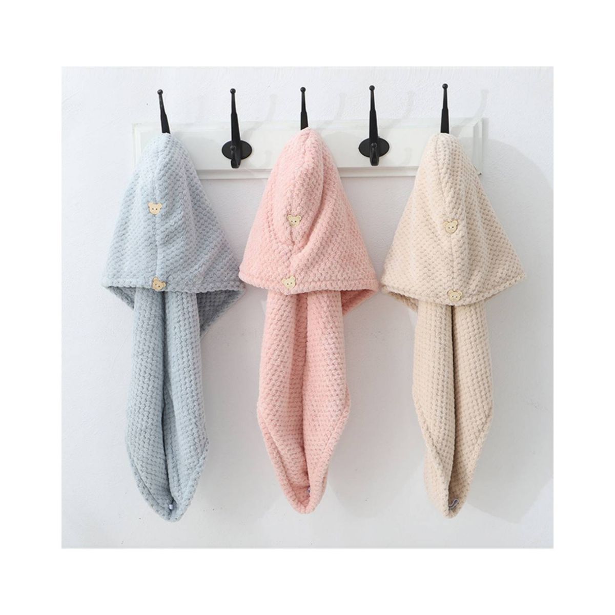 U BUY - Toalla Para Pelo Turbante Microfibra Para Secar Cabello