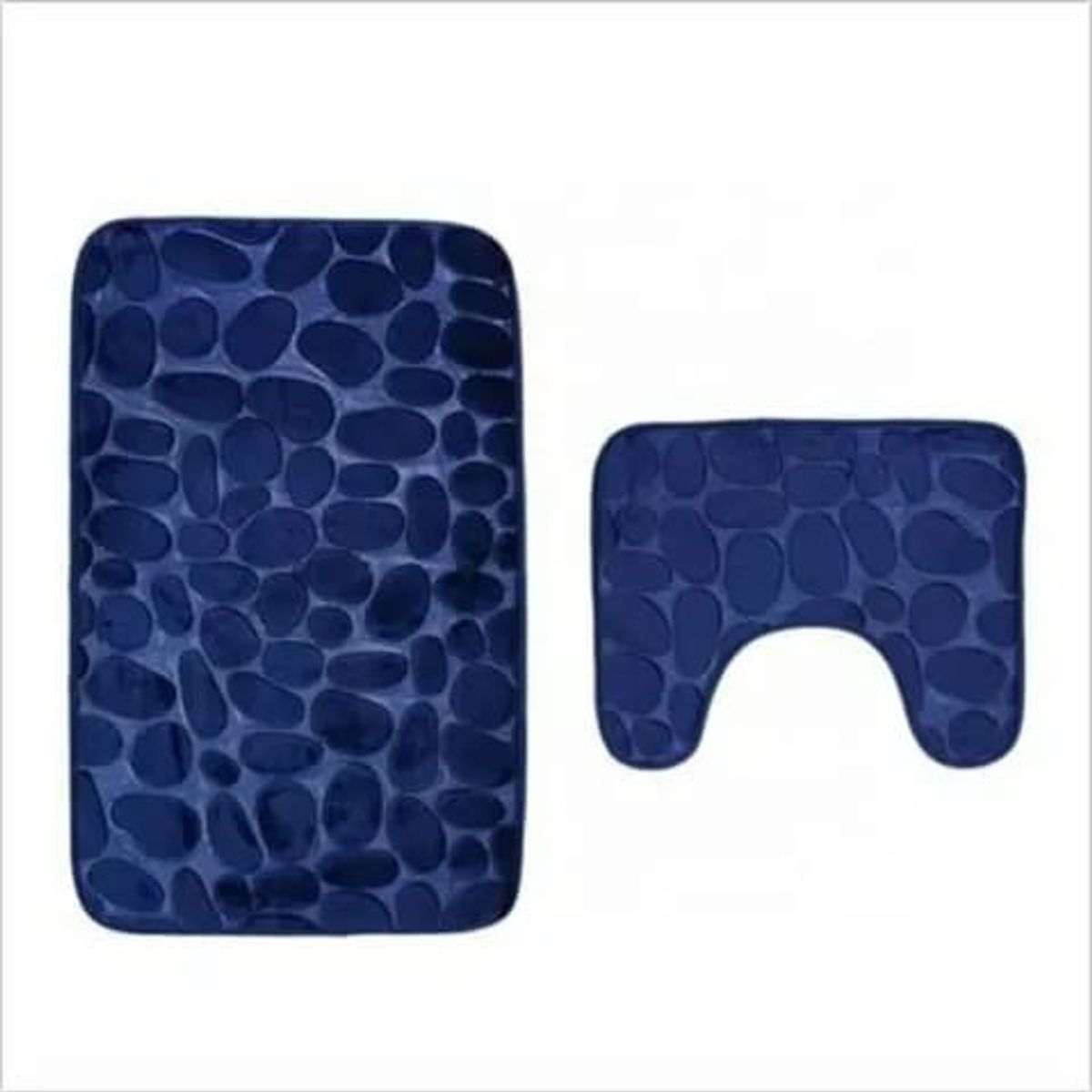 GENERICO - Alfombra De Baño Absorbente Suave Baño Piedras azul