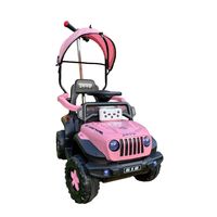 Carro Empuje a Batería RC y Bluetooth 2 motores Rosado
