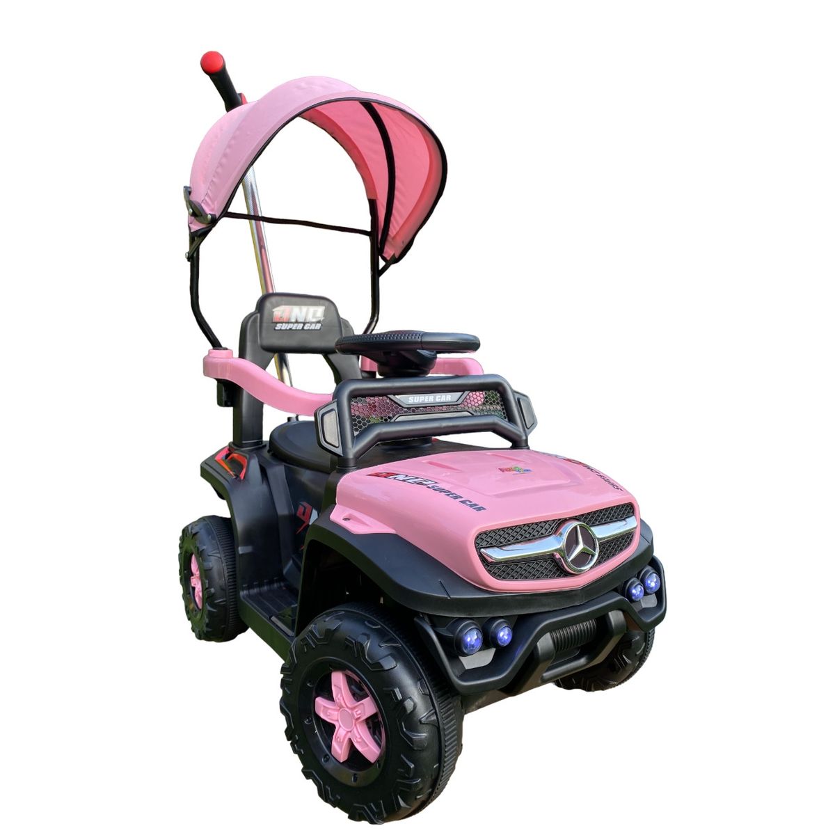 ABMTOYS - Jeep Mercedes Empuje a Batería RC y Bluetooth 2 motores Rs