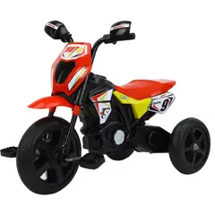 ABMTOYS - Triciclo Estilo Motocross Rojo