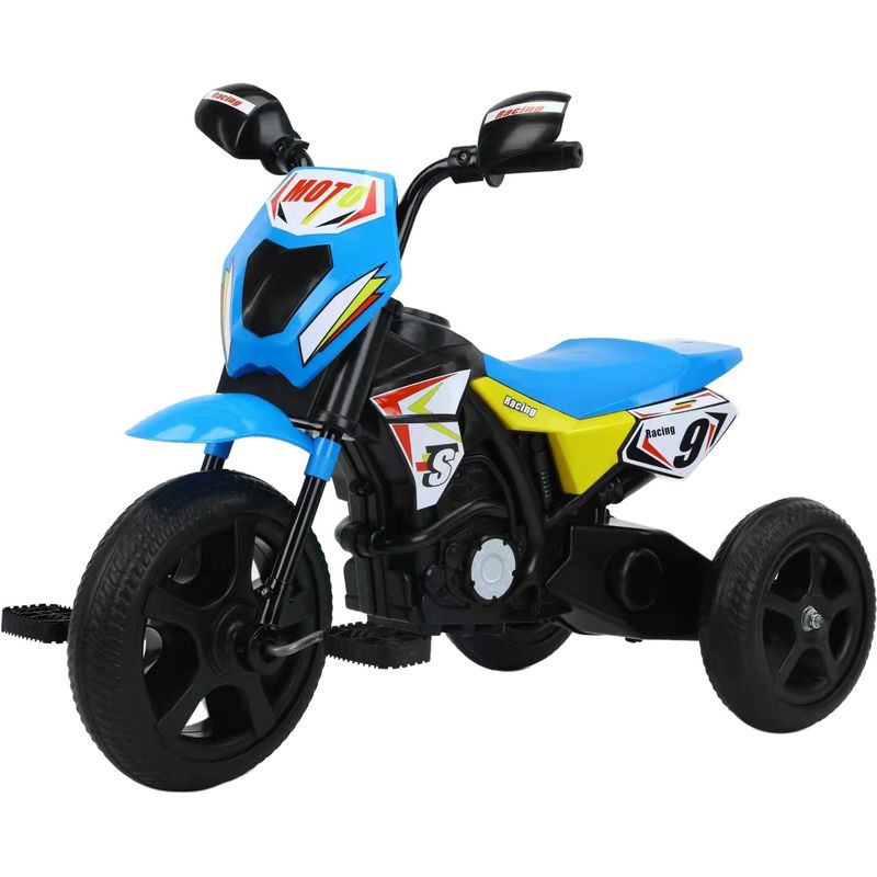 ABMTOYS - Triciclo Estilo Motocross Azul