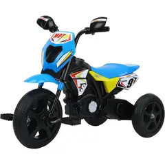 ABMTOYS - Triciclo Estilo Motocross Azul