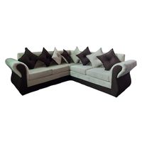 Seccional 5 cuerpos Marsella lino felpa beige cafe