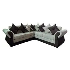 DUNA - Seccional 5 cuerpos Marsella lino felpa beige cafe