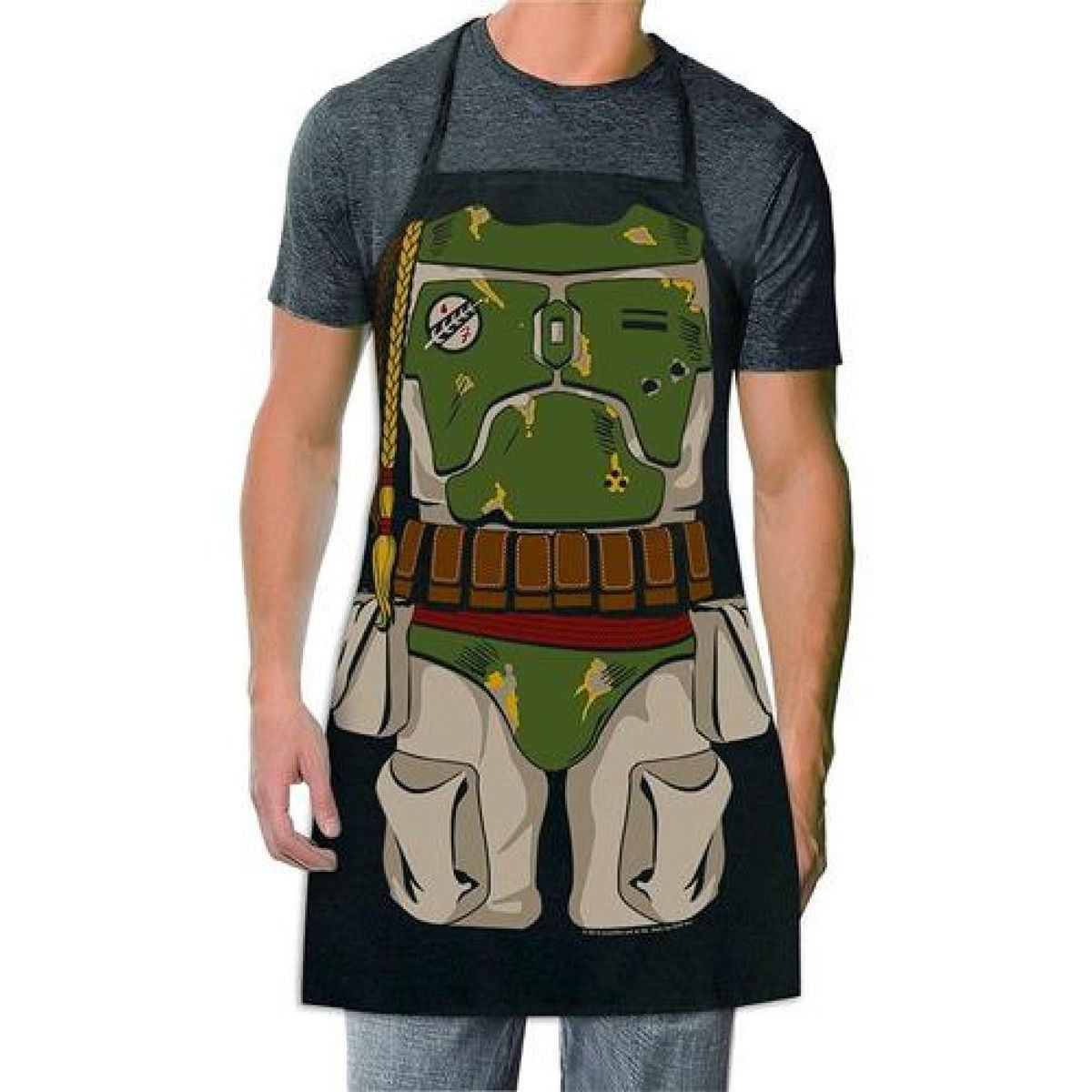 GENERICO - Delantal Cocina Boba Fett Star Wars - Verde