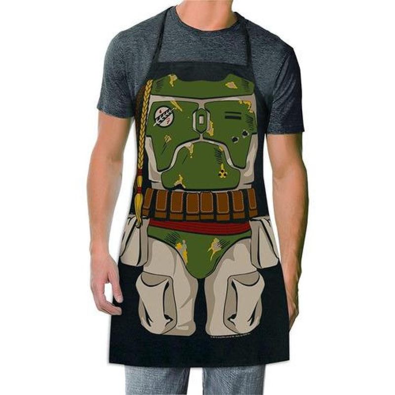 GENERICO - Delantal Cocina Boba Fett Star Wars - Verde