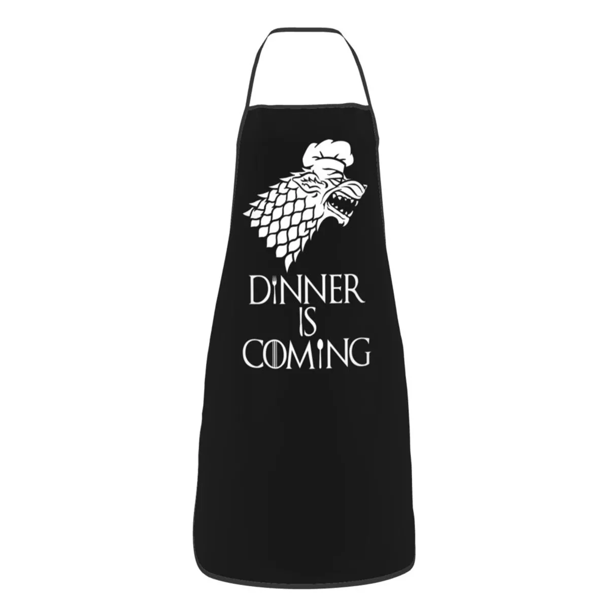 GENERICO - Delantal Cocina Game of thrones, Negro Stark
