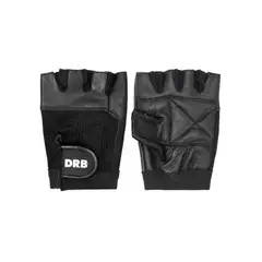 GENERICO - Guantes Fitness Cuero Drb Negro Pesas L