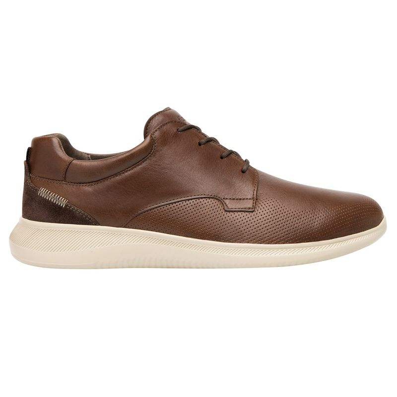 FLEXI - Zapatilla Hombre Cuero Hika Café Flexi