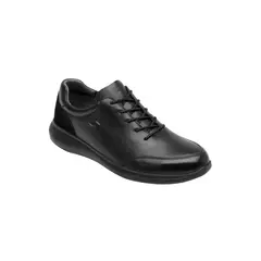 FLEXI - Zapatilla Hombre Cuero Hika Negro