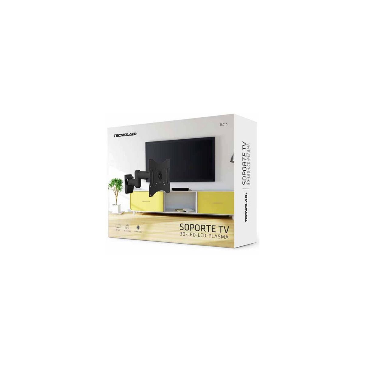 TECNOLAB - Soporte Tv De 21 A 47 Pulgadas Giro 35 Grados - SC