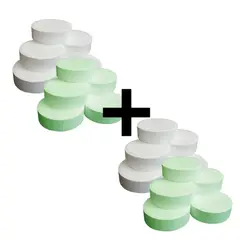 GENERICO - Kit 2 Meses Pastillas Decloradoras Y Cloradoras Planta de Tratamiento
