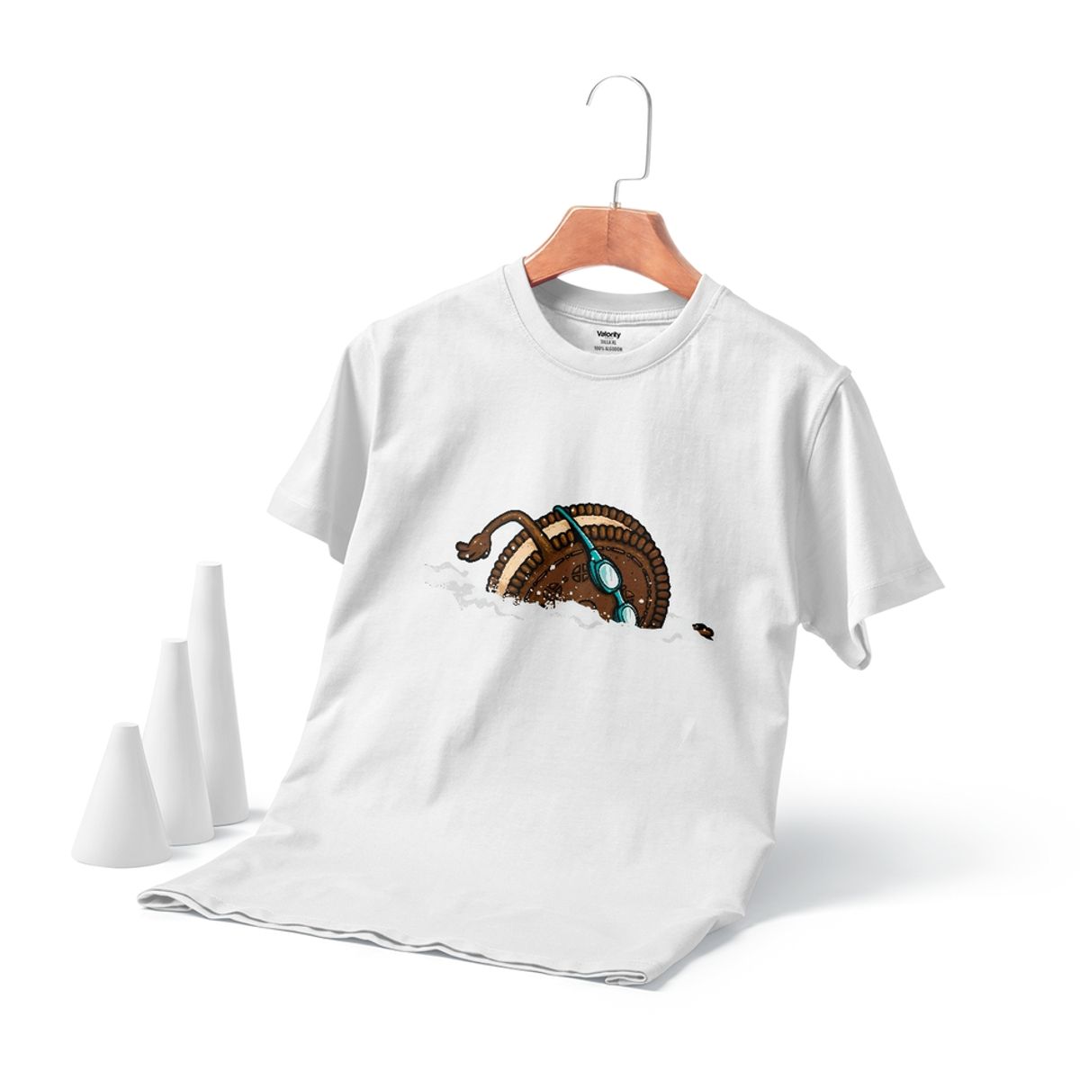 GENERICO - Polera Oreo Nadando Blanca - Blanco