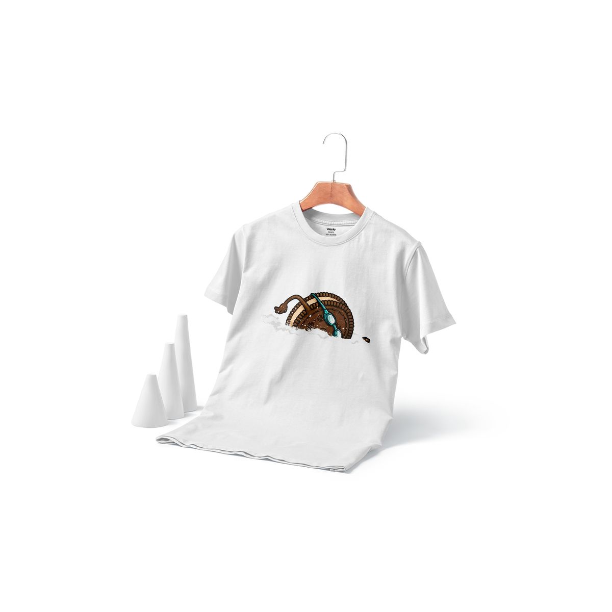 GENERICO - Polera Oreo Nadando Blanca - Blanco