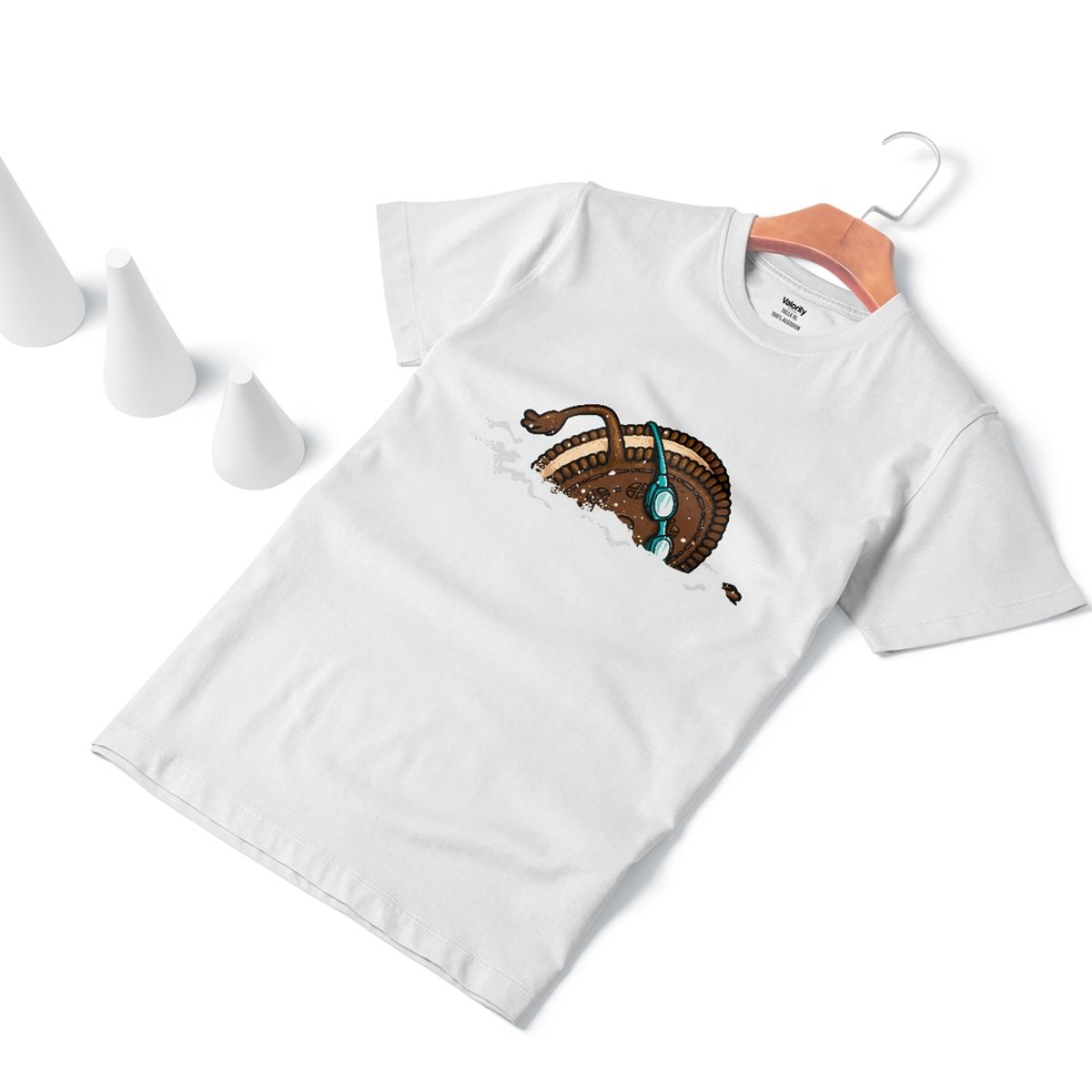 GENERICO - Polera Oreo Nadando Blanca - Blanco