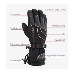 ROCKBROS - Guantes -10º -20º Nieve Moto Bicicleta Montañismo