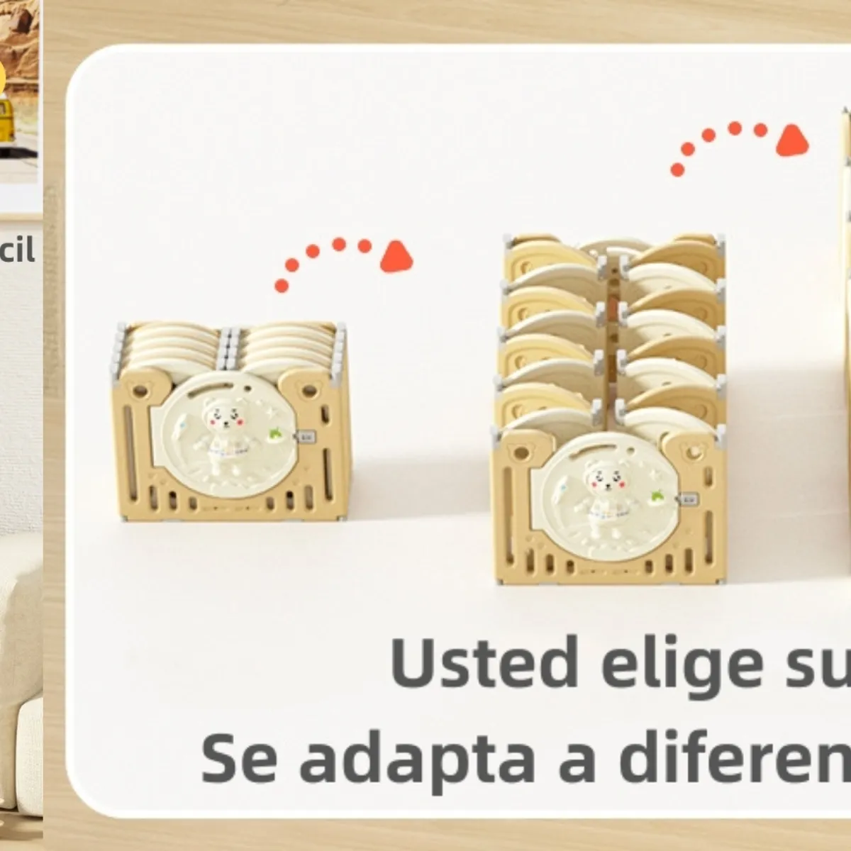 LUBABYCAS - Corral Bebé 160x191cm Con Accesorios Lubabycas