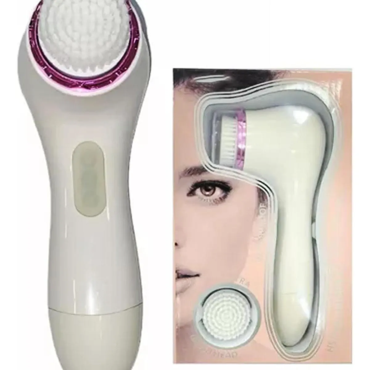 IMPORTCLICK - Cepillo Limpieza Exfoliante Facial Eléctrico Impermeable - Rosa