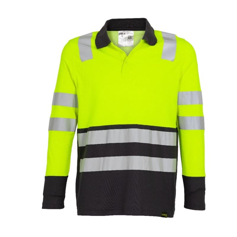 T-WORLD - Polera Polo Alta Visibilidad Bicolor_.