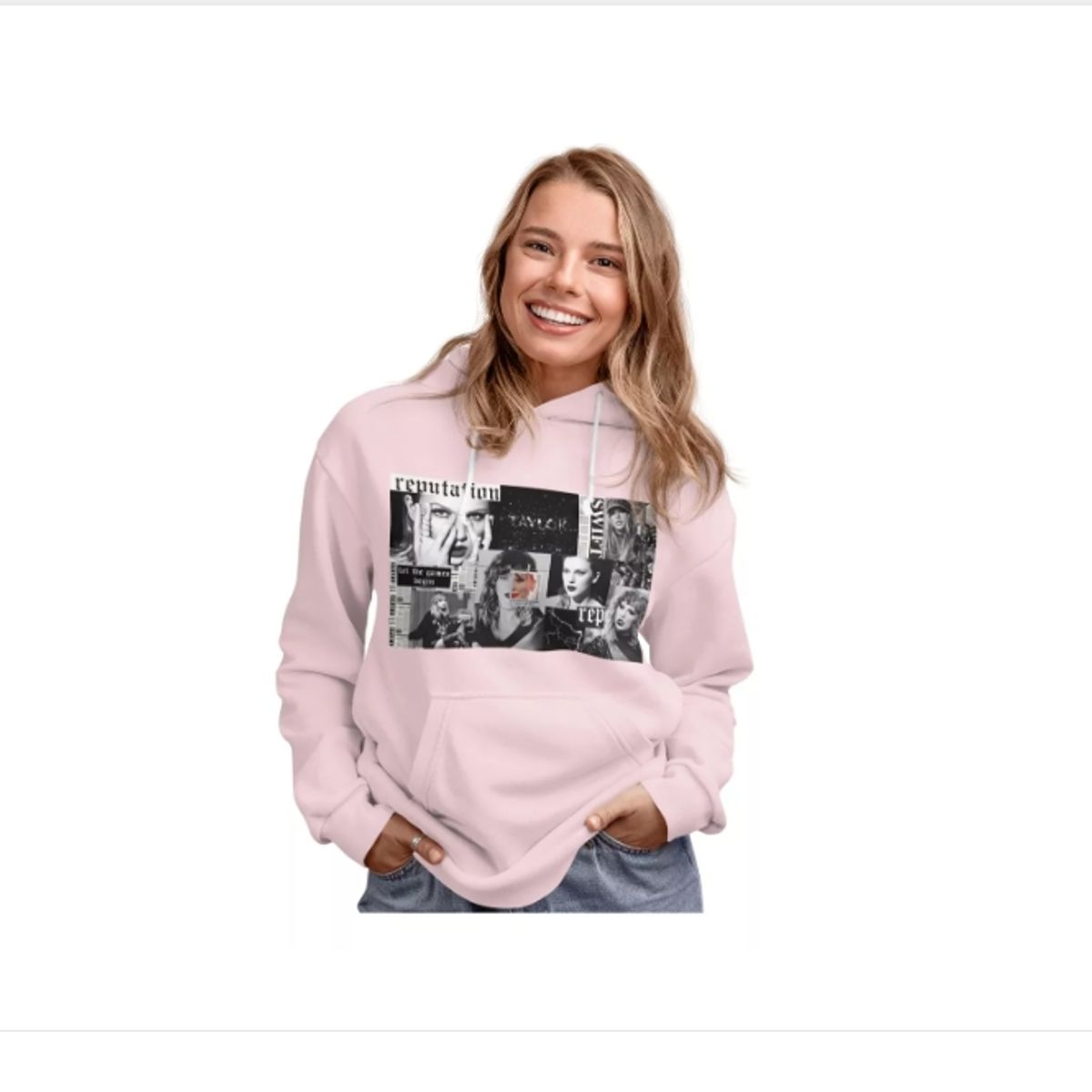 GENERICO - Poleron Unisex Taylor Swift Musica Cuadro Estampado Algodón