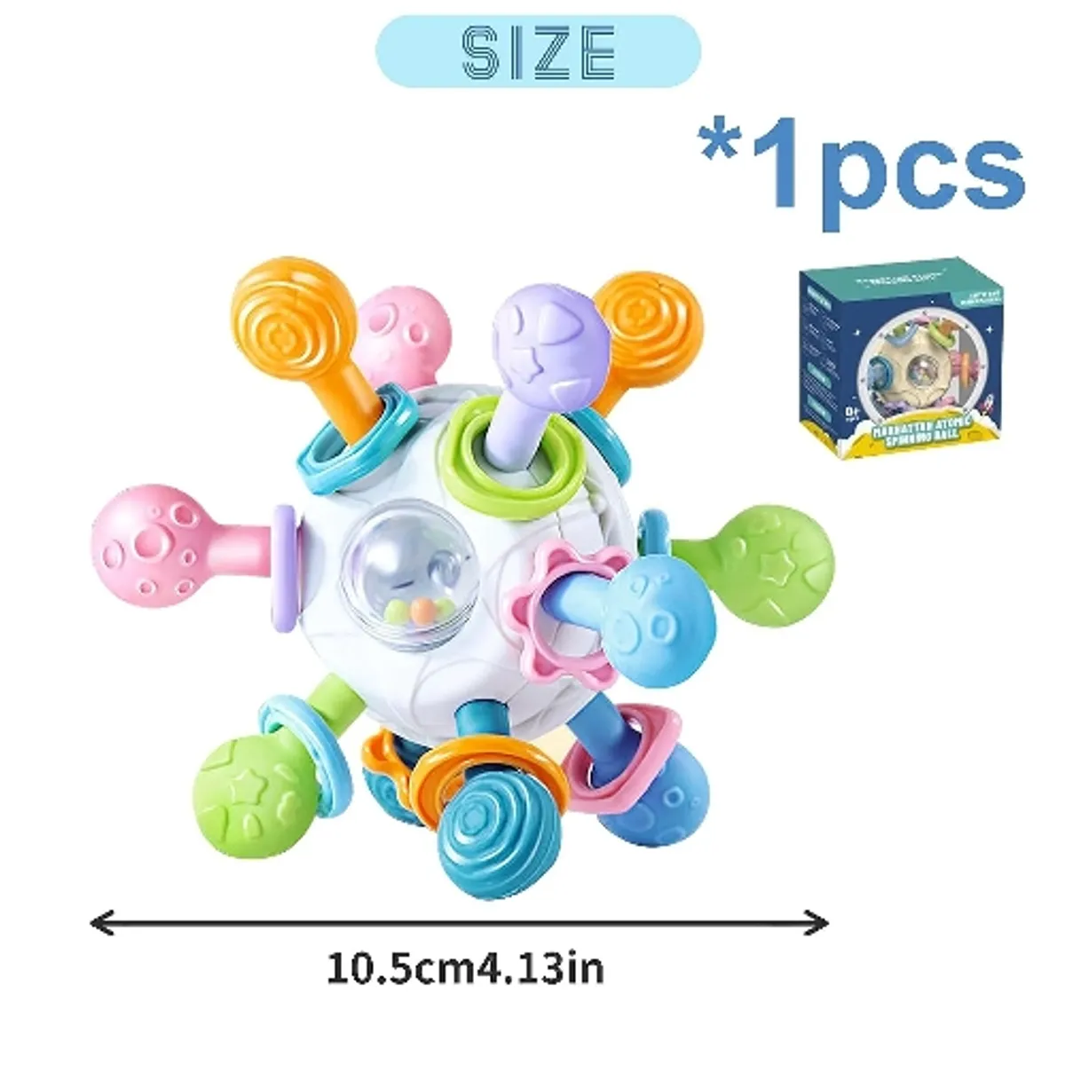 GENERICO - Juguete Sonajeros Mordedor Estimulación Temprana Para Bebé