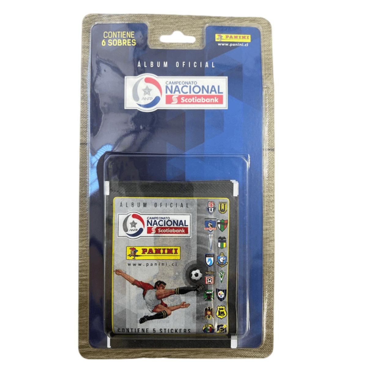 PANINI CHILE - 6 BLISTER CAMPEONATO NACIONAL 2017 (36 SOBRES)
