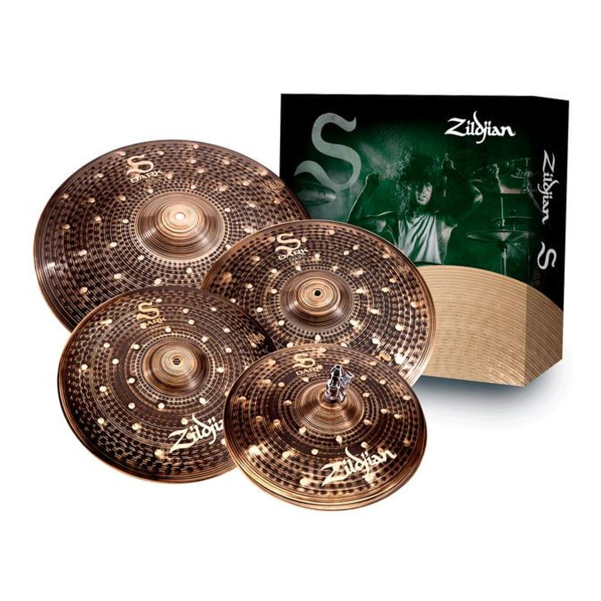 ZILDJIAN - SD4680 PACK PLATILLOS DARK CYM 14 16 18 20 ZILDJIAN