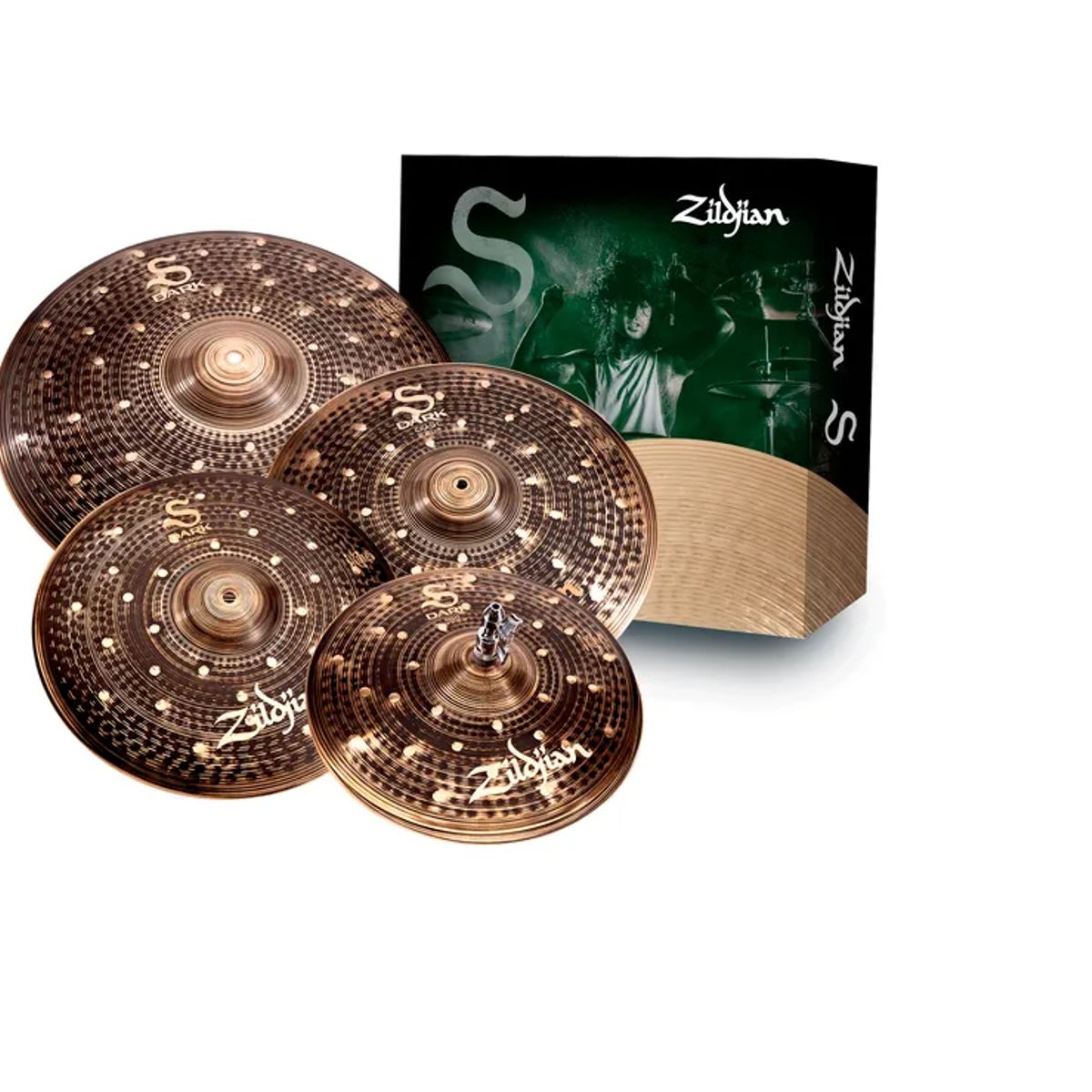 ZILDJIAN - SD4680 PACK PLATILLOS DARK CYM 14 16 18 20 ZILDJIAN