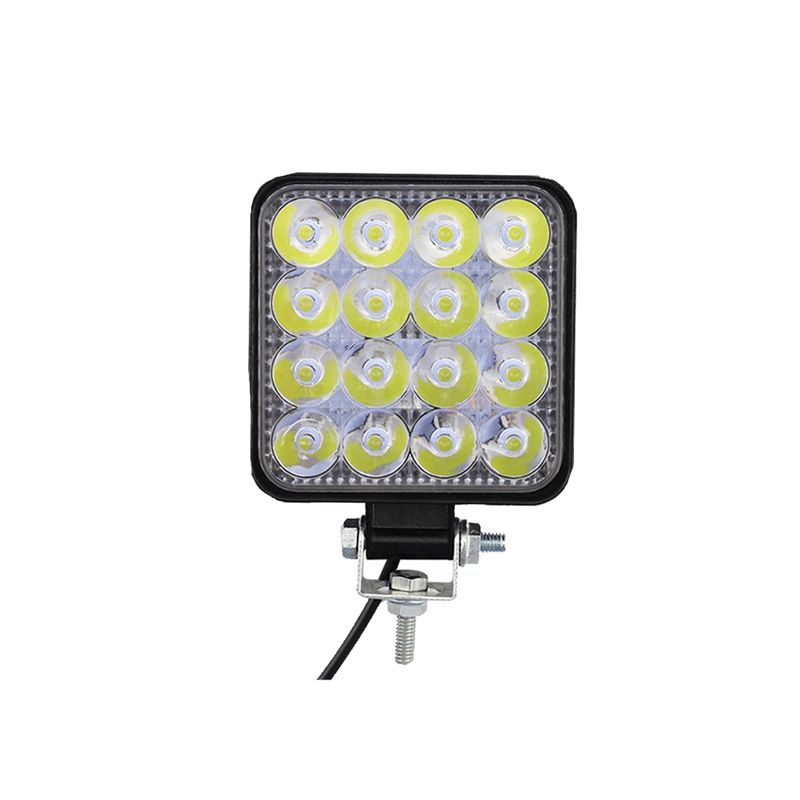GENERICO - Neblinero 16 Led 4x4 Auto Camión 10-30v 48w Luz Ámbar