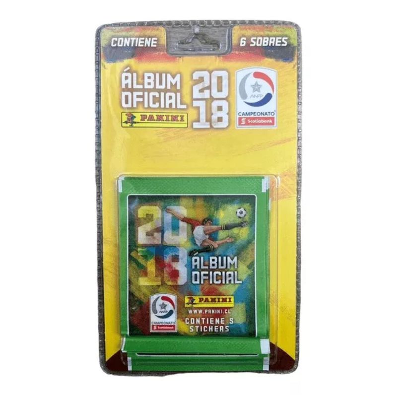 PANINI CHILE - 6 BLISTER CAMPEONATO NACIONAL 2018 (36 SOBRES)