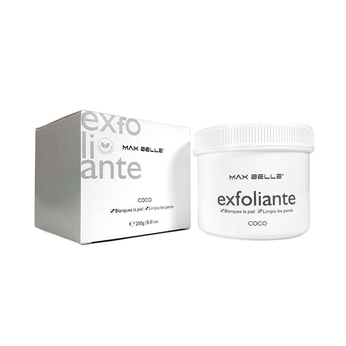GENERICO - Exfoliante facial y corporal coco 250g max belle.